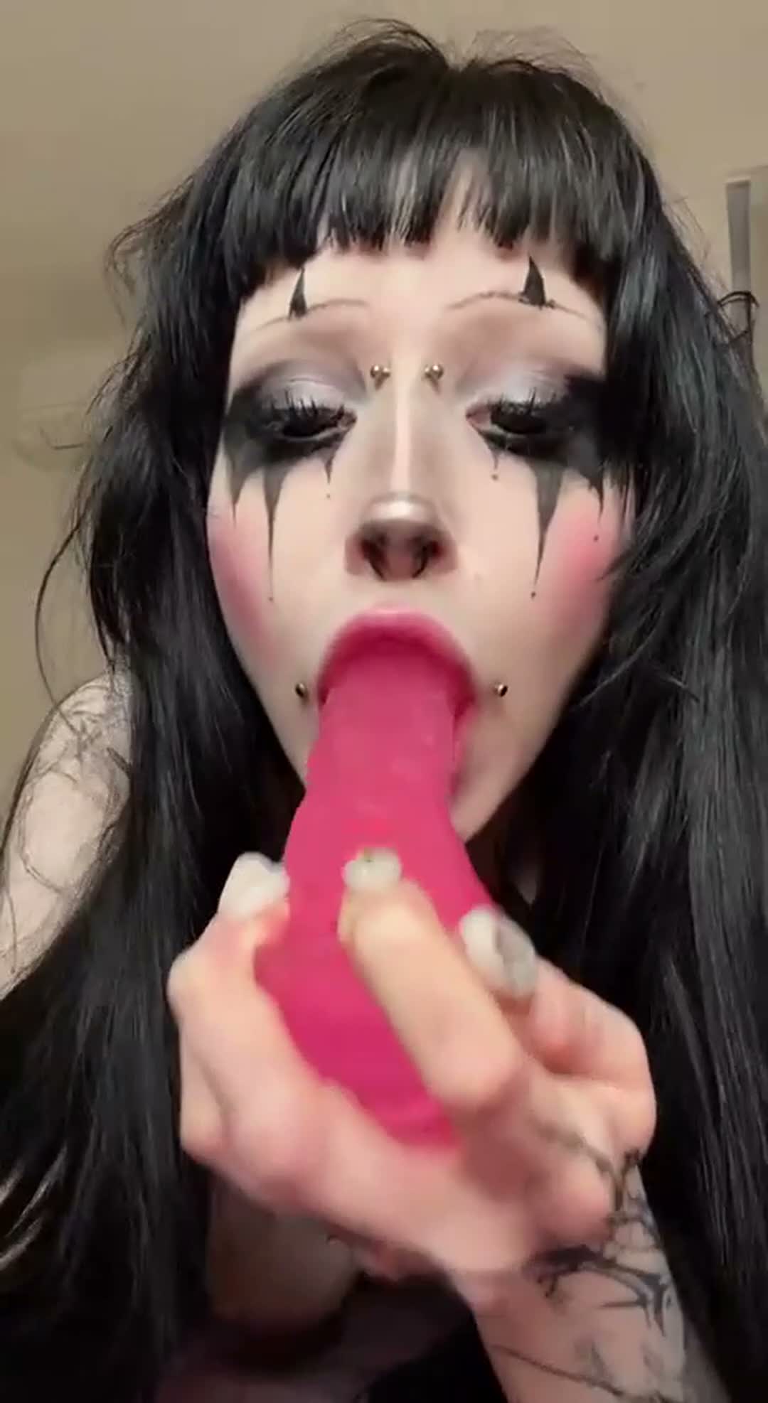 Cute Clown Gets Your Best Blowjob