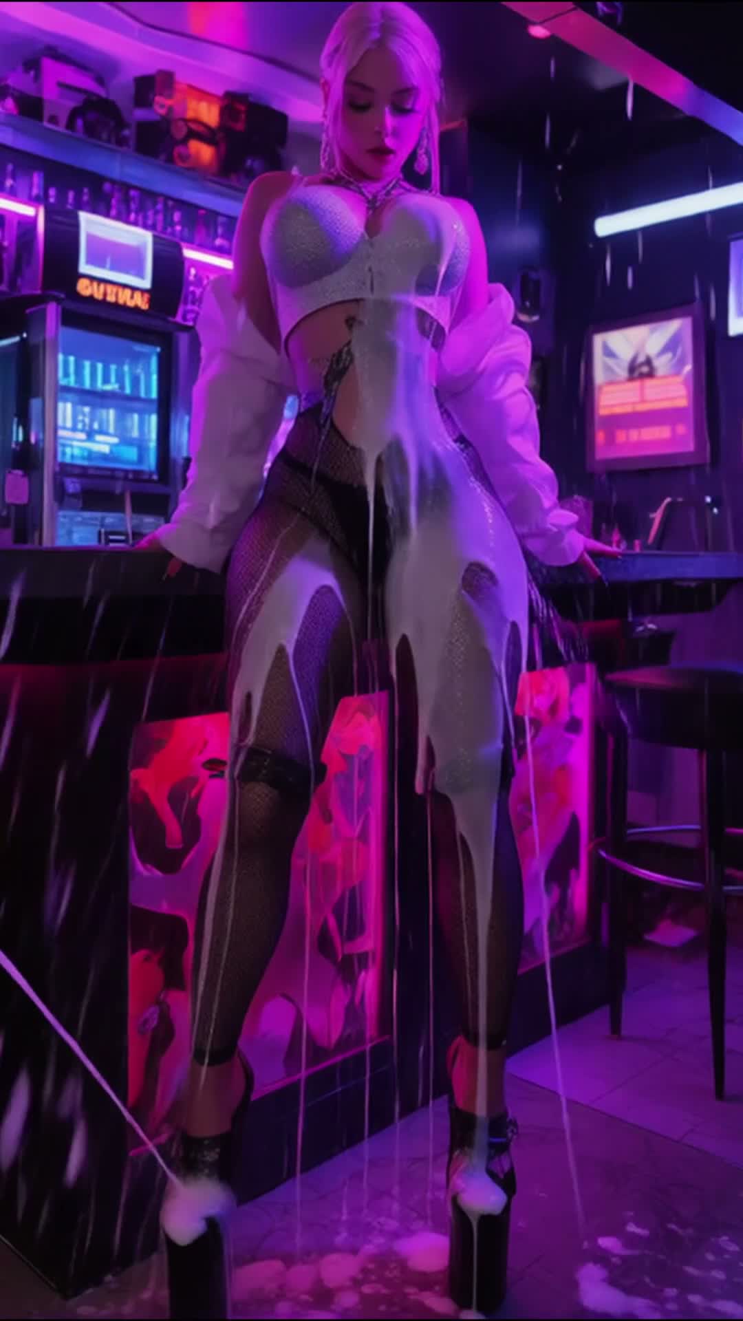 High Heels Anal Cum Shower