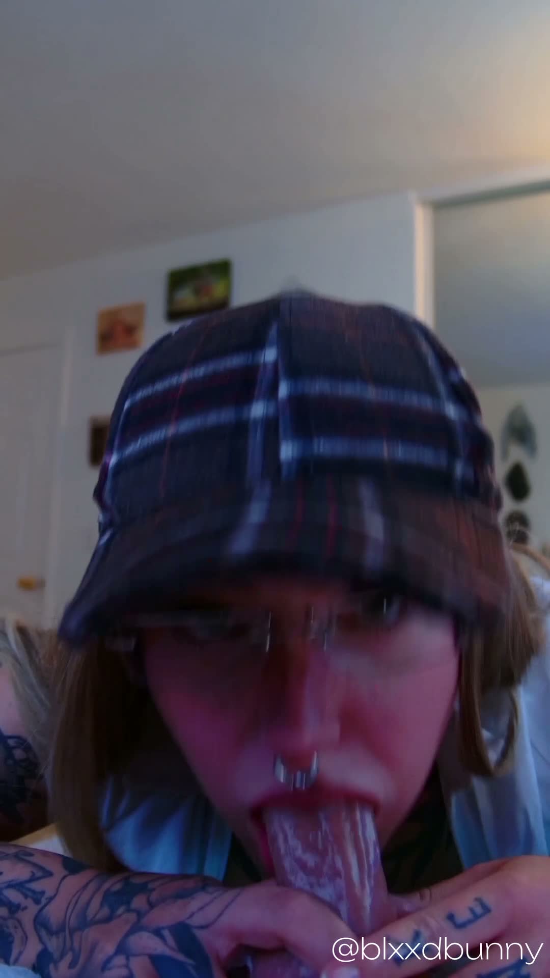Amateur Blonde Deepthroat Drool Challenge