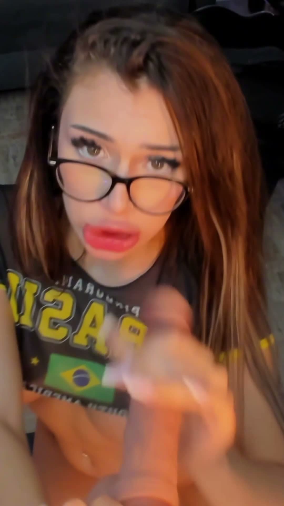 Cute Babe Deepthroat Blowjob Tease