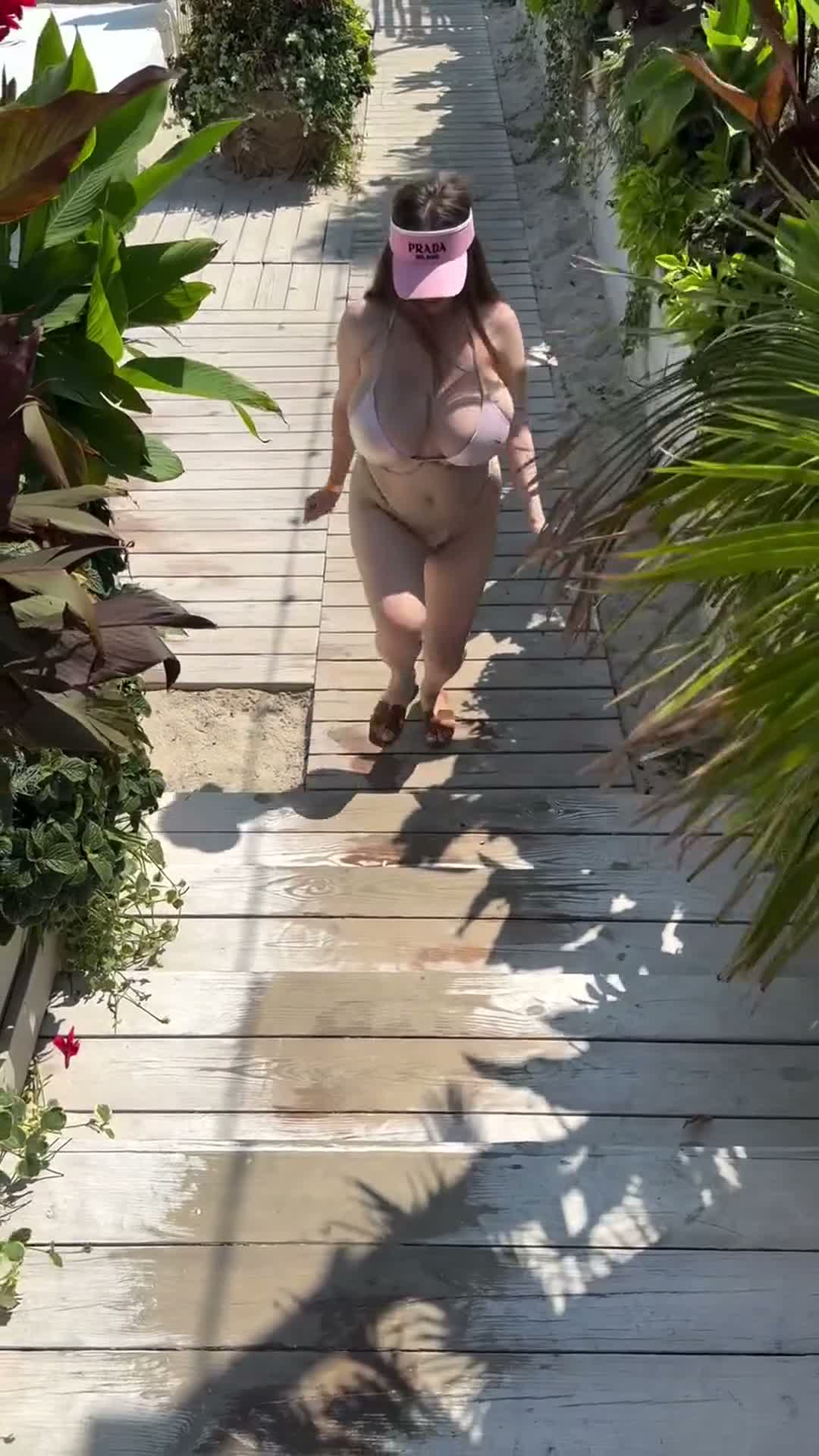 Latina Bikini Bounce Tease Big Tits